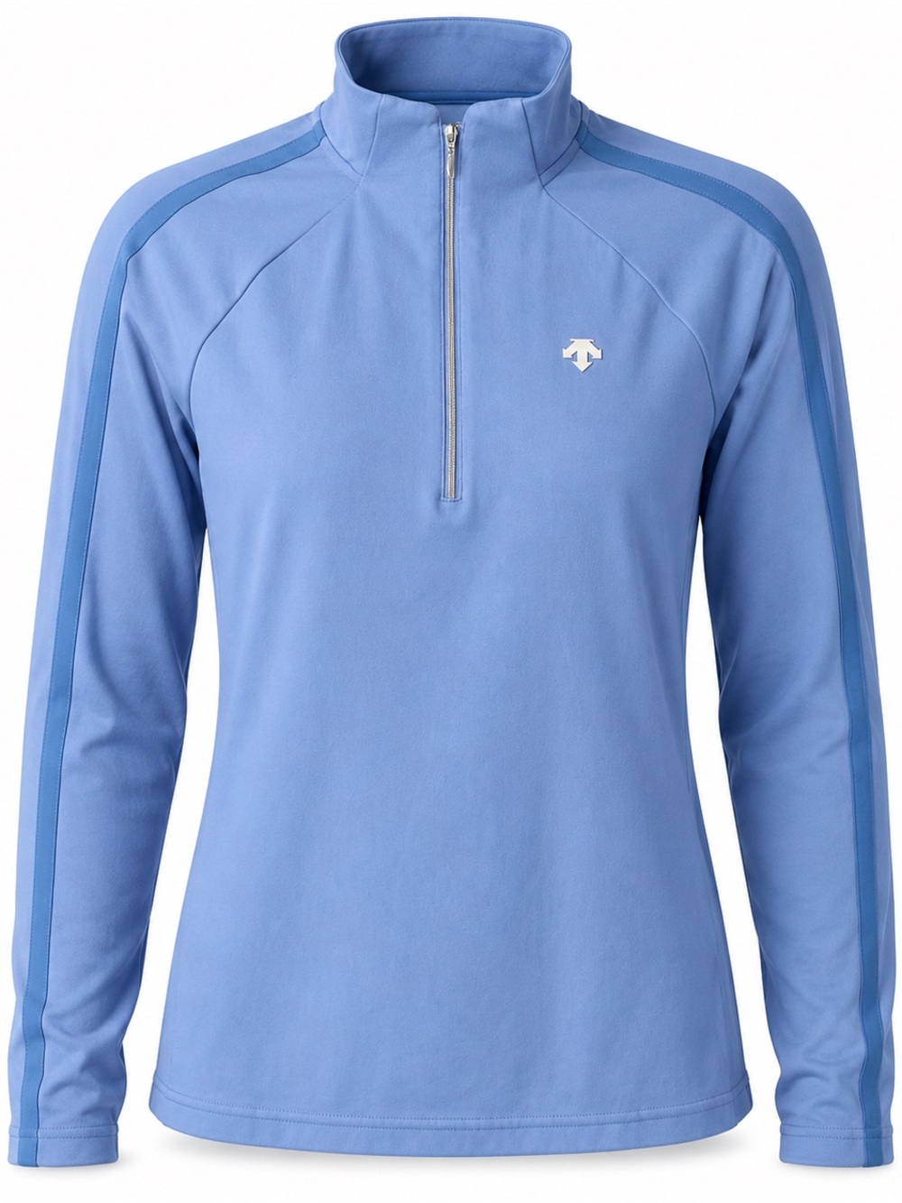 Descente Women's Base Layer Quarter Zip in Periwinkle Blue Size L
